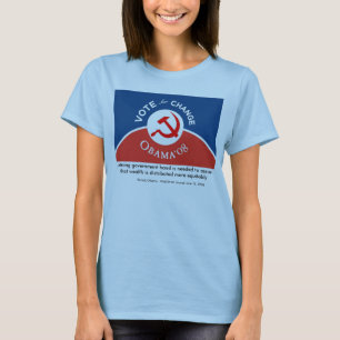 T-shirt Obama pour le changement - femmes