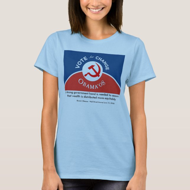 T-shirt Obama pour le changement - femmes (Devant)