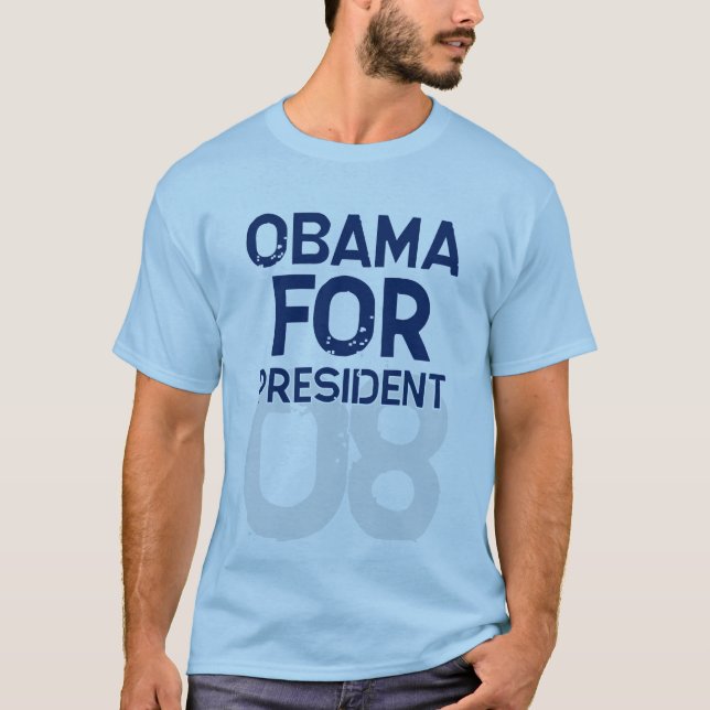 T-shirt Obama pour le président 08 (Devant)