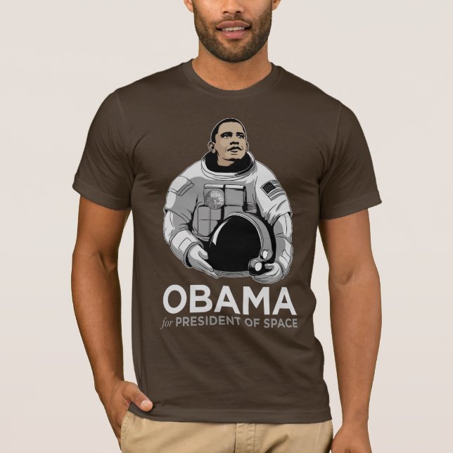 T-shirt Obama pour le président de l'espace (Devant)