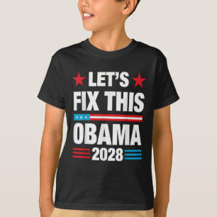 T-shirt Obama Retro Vintage Patriotic 2028 Réparons cela