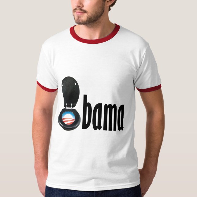 T-shirt Obama (toilette) (Devant)