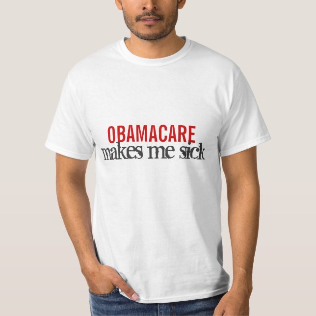 T-shirt OBAMACARE me rend malade (Devant)