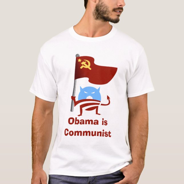 T-shirt ObamaMonster communiste (Devant)