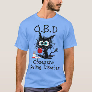 T-shirt OBD Obsessionnel Trouble de Bowling Funny Black Ca