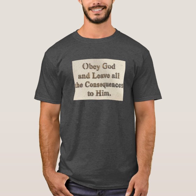 T-shirt Obéir à Dieu (Devant)