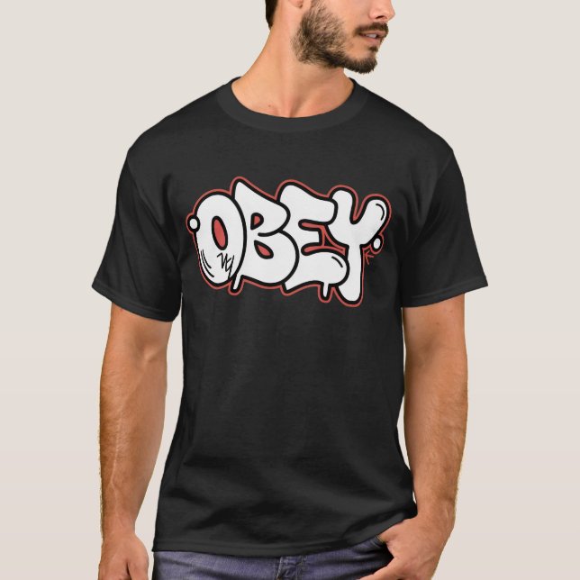 T-shirt Obéir - Graffiti (Devant)