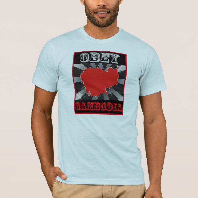 T-shirt Obéissez le Cambodge (Devant)