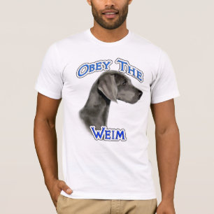 T-shirt Obéissez le Weimaraner