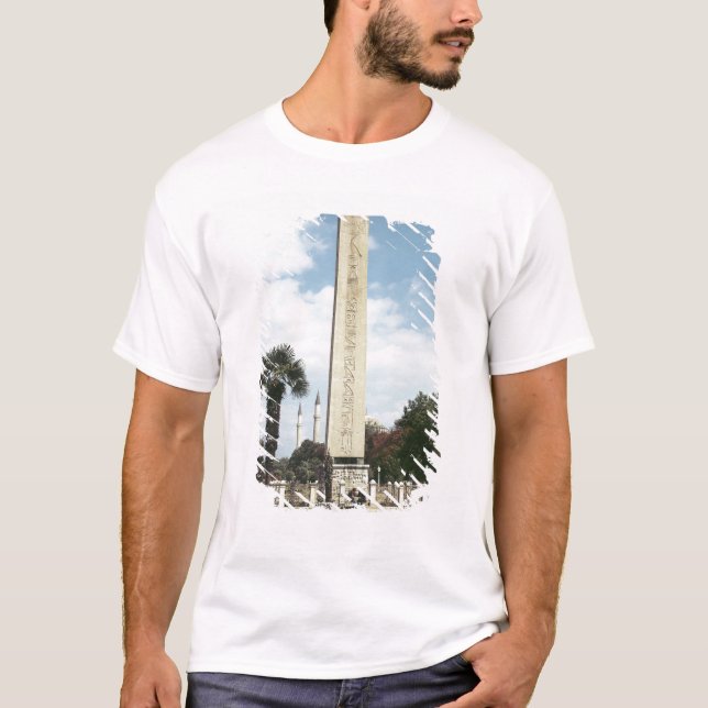 T-shirt Obélisque de Theodosius I, avec une base romaine (Devant)