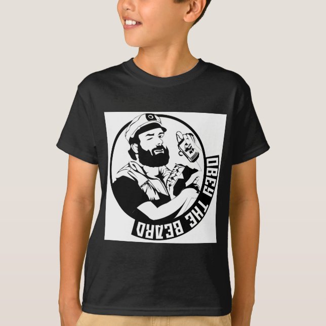T-shirt Obey la barbe (Devant)