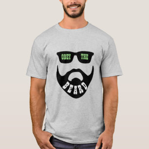 T-shirt Obey the Beard (Yeux verts de la barbe noire)