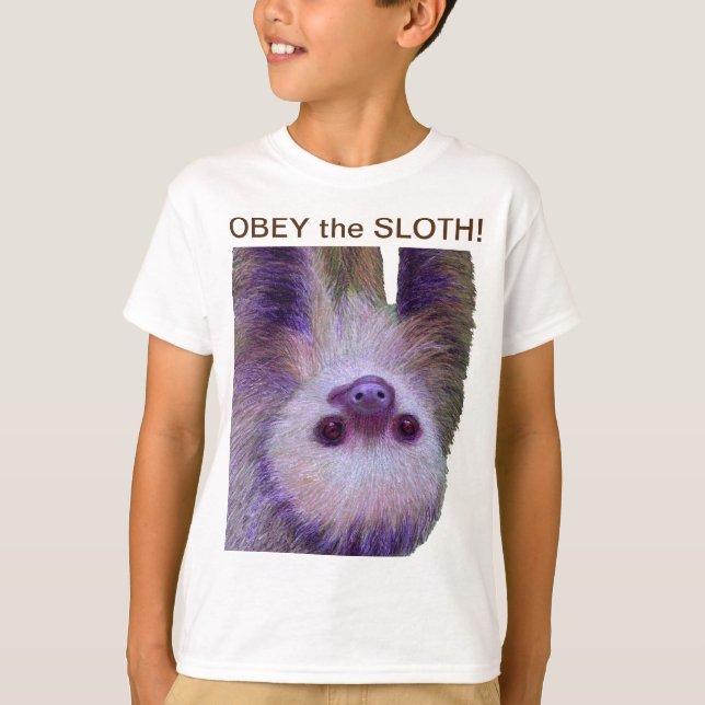 T-shirt Obey The Sloth ! (Devant)