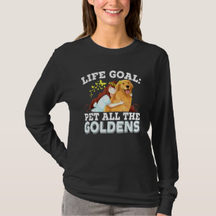 T-shirt Objectif de vie animal tous les Goldens Golden Ret