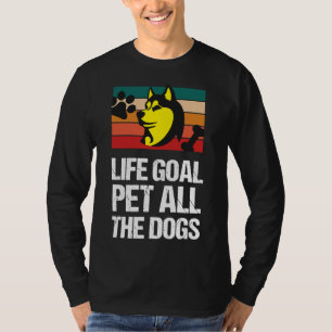 T-shirt Objectif de vie Animaux Tous les chiens Chiens Chi