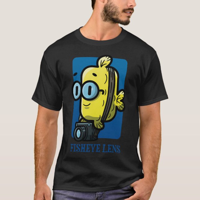 T-shirt Objectif FishEye - Bleu (Devant)