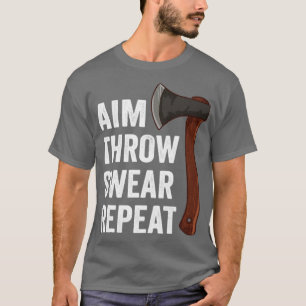 T-shirt Objectif Jeter Jouer Répéter Ax Jeter Jeu de Lumbe