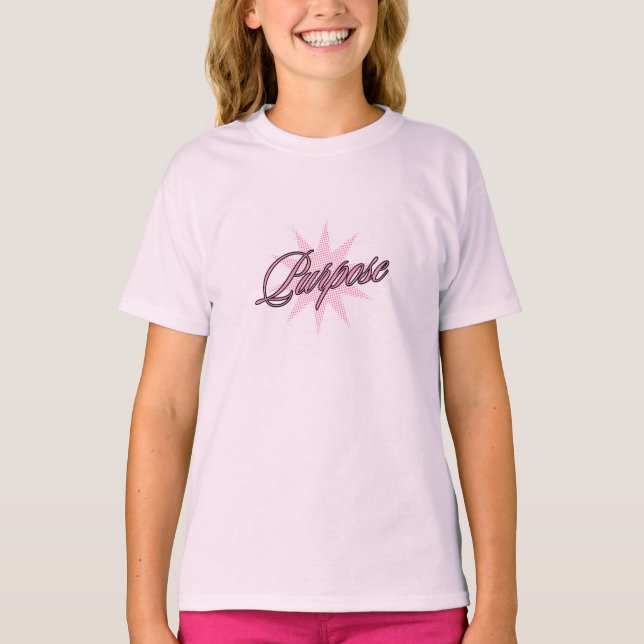 T-shirt Objectif Minimal Script Esthétique Motivationnel  (Devant)