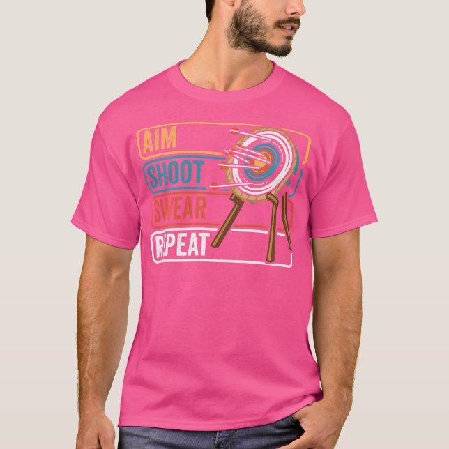 T-shirt Objectif Tir ou répéter Funny Archers Arche tradit (Devant)