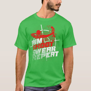 T-shirt Objectif Tir Serrer Répéter Tir à l'arc Cadeau