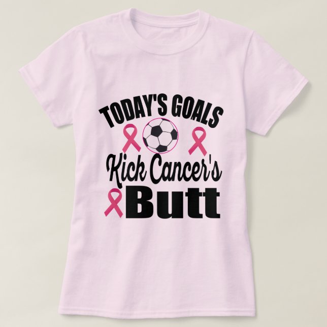 T-shirt Objectifs d'aujourd'hui Tirer le cou du cancer - F (Design devant)