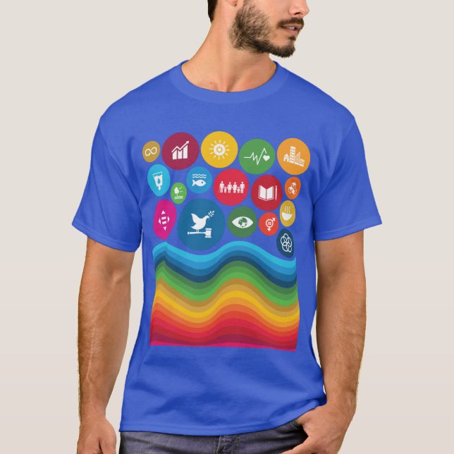 T-shirt Objectifs de développement durable ODD Objectifs m (Devant)