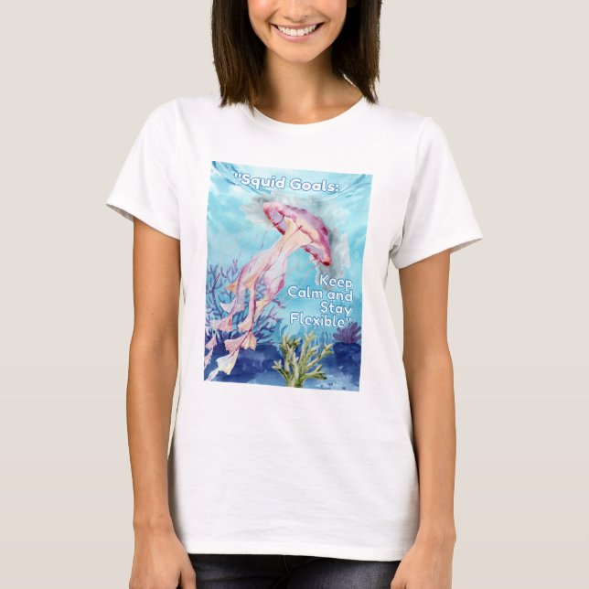 T-shirt Objectifs du calmar (Devant)
