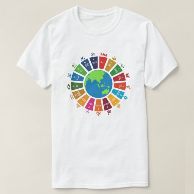 T-shirt Objectifs mondiaux ODD ONU 2030 (Design devant)