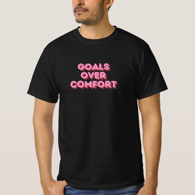 T-shirt objectifs par rapport à l'agitation du confort (Devant)