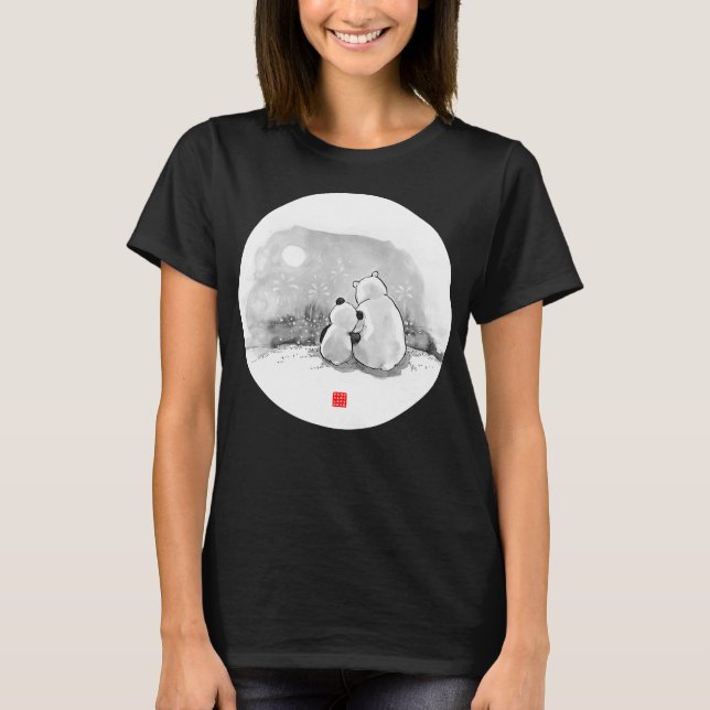T-shirt Objet cadeau Ours polaire mignon Ours caricature m (Devant)