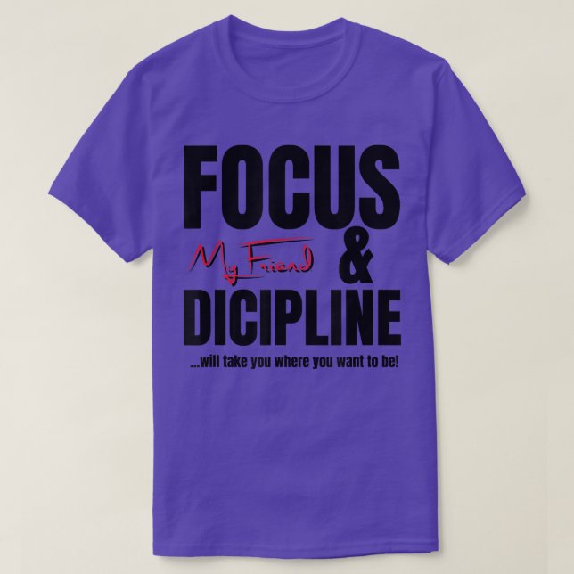 T-shirt Objet et motivation disciplinaire (Design devant)