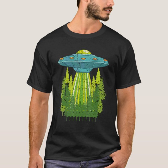 T-shirt Objet volant non identifié Alien Sci Fi Nature Tre (Devant)