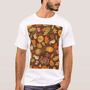 T-shirt Objets d'action de grâce : dessin animé motif colo