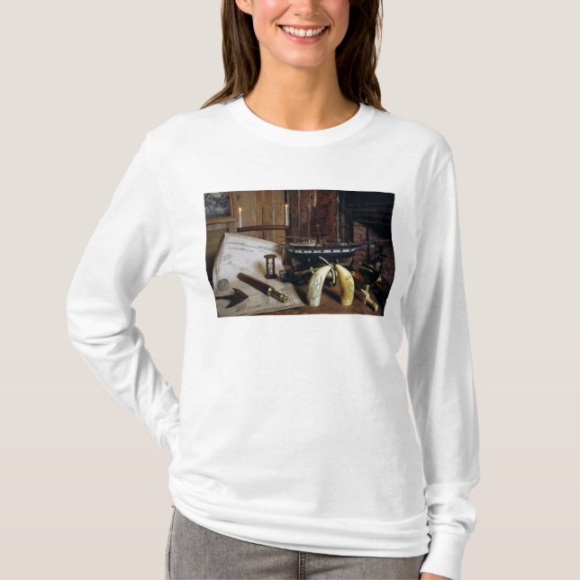 T-shirt Objets de Desk d'un capitaine du 19ème siècle (Devant)