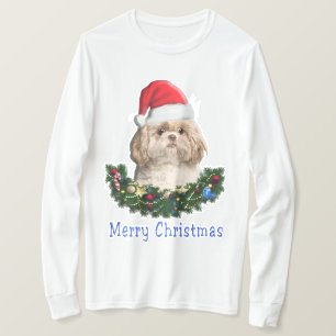 T-Shirt objets de Noël Chien Shih-Tsu