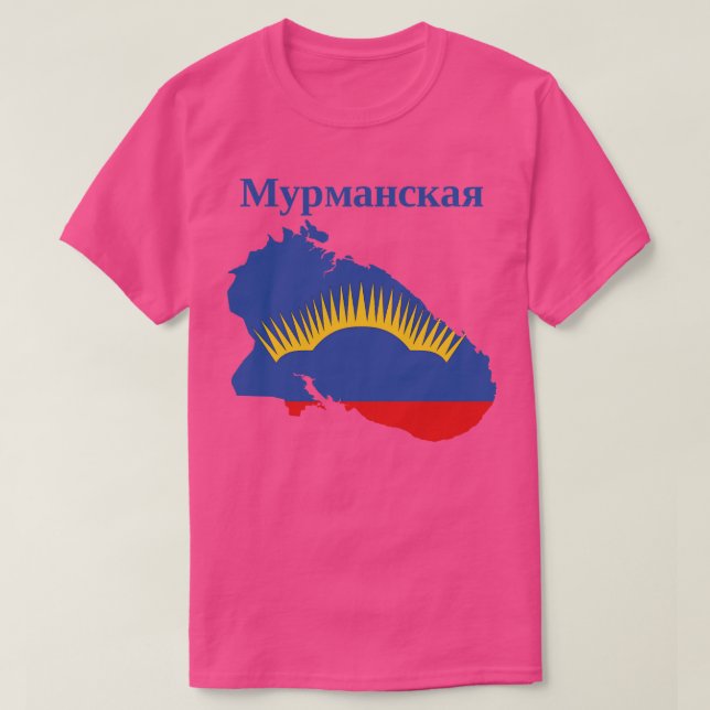 T-shirt Oblast de Mourmansk Russie (Design devant)
