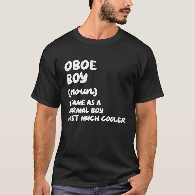 T-shirt Oboe Boy Definition  Musician (Devant)