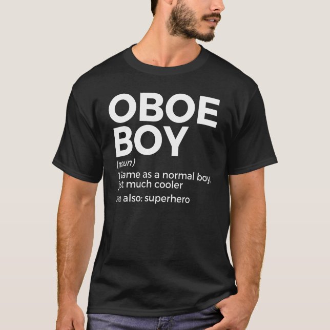 T-shirt Oboe Boy Définition Oboe Player 1 (Devant)
