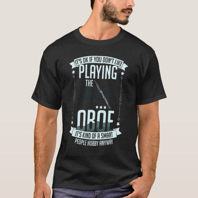 T-shirt Oboe Instrument Music Player Débutant Leçon Obois (Devant)