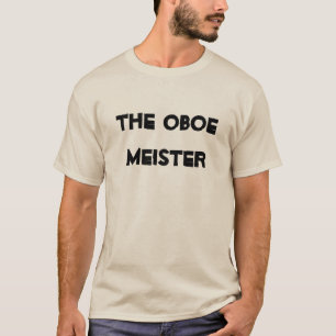 T-shirt Oboe Meister Instrument de musique en laiton