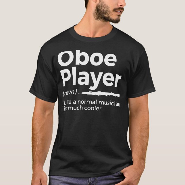 T-shirt Oboe Player Définition Oboe (Devant)
