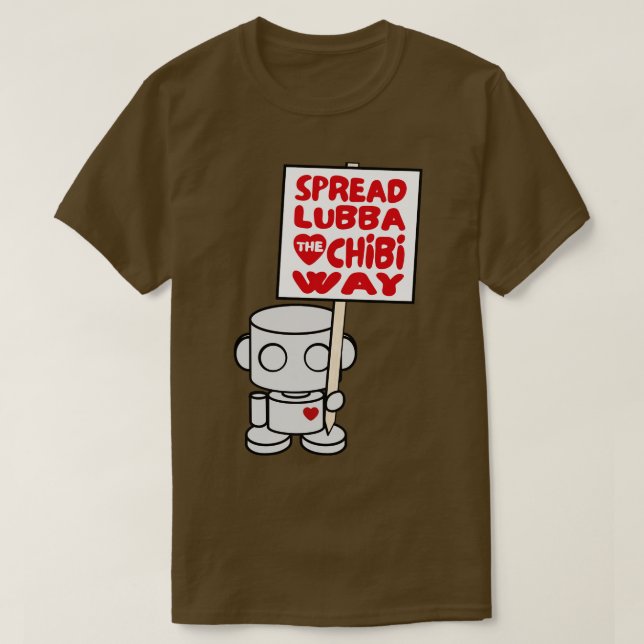 T-shirt OBOT Toy Robot Étaler Lubba la méthode Chibi (Design devant)