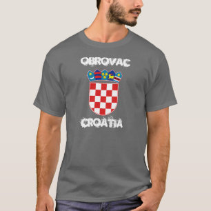 T-shirt Obrovac, Croatie avec armoiries