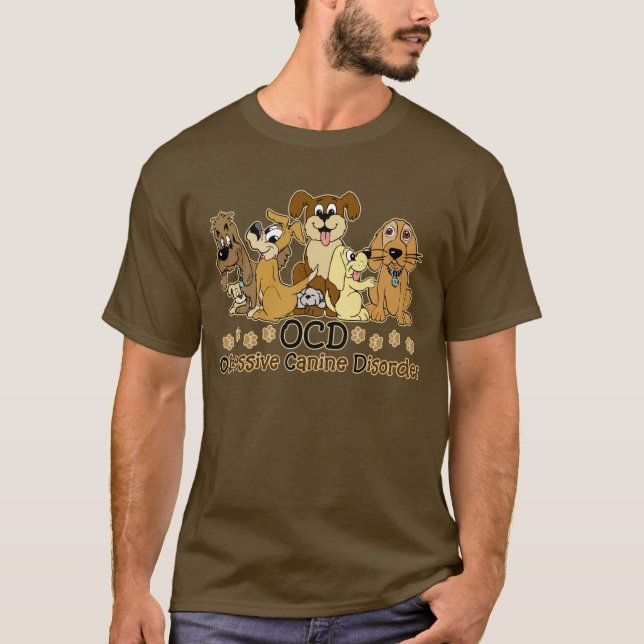 T-shirt Obscurité canine obsédante de désordre d'OCD (Devant)