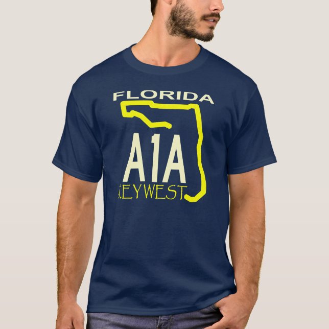 T-shirt Obscurité d'A-1-A Key West (Devant)