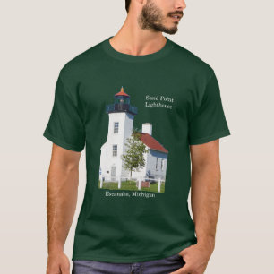 T-shirt Obscurité de chemise d'Escanaba de phare de point