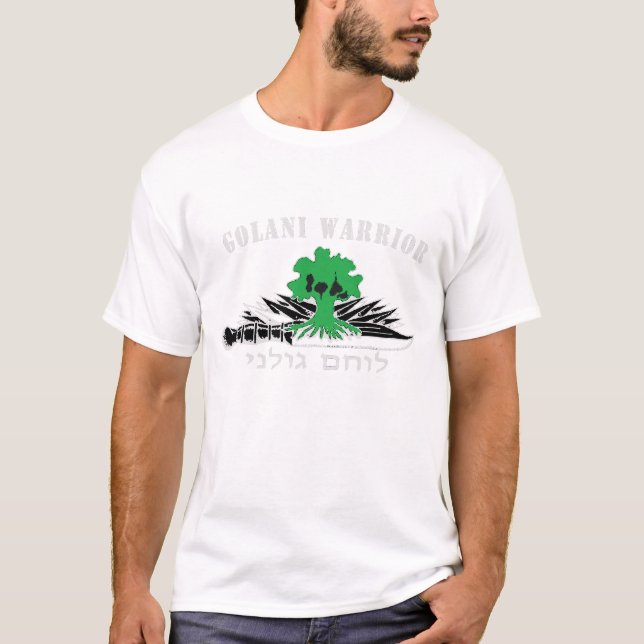 T-shirt Obscurité de guerrier de Golani (Devant)