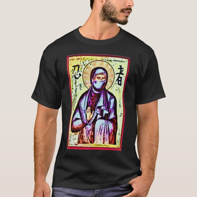 T-shirt Obscurité de Ninja de saint (Devant)