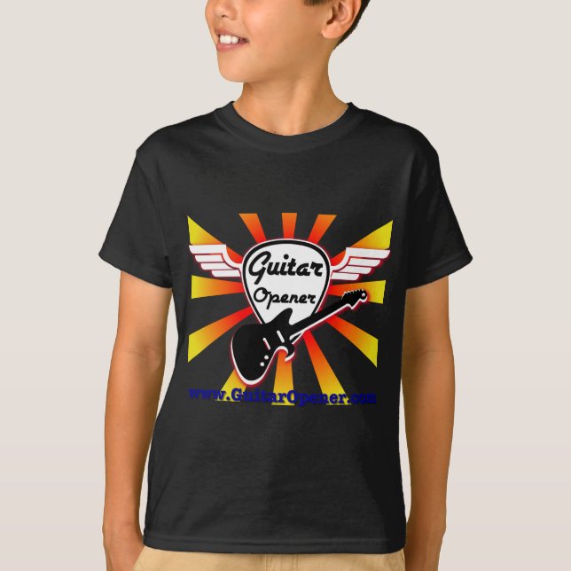 T-shirt Obscurité d'ouvreur de guitare (Devant)