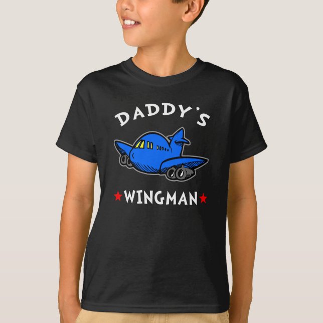T-shirt Obscurité du Wingman du papa (Devant)